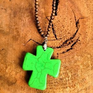 Green Howlite Necklace